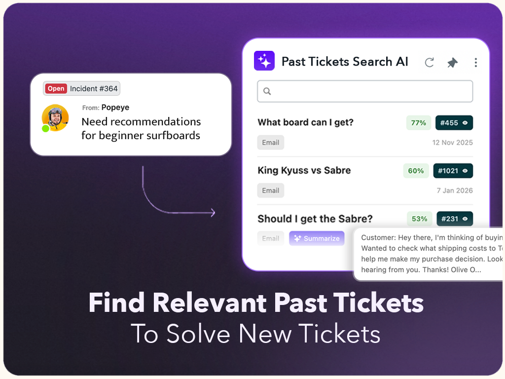 Past Tickets Search AI by Macha screenshot 1
